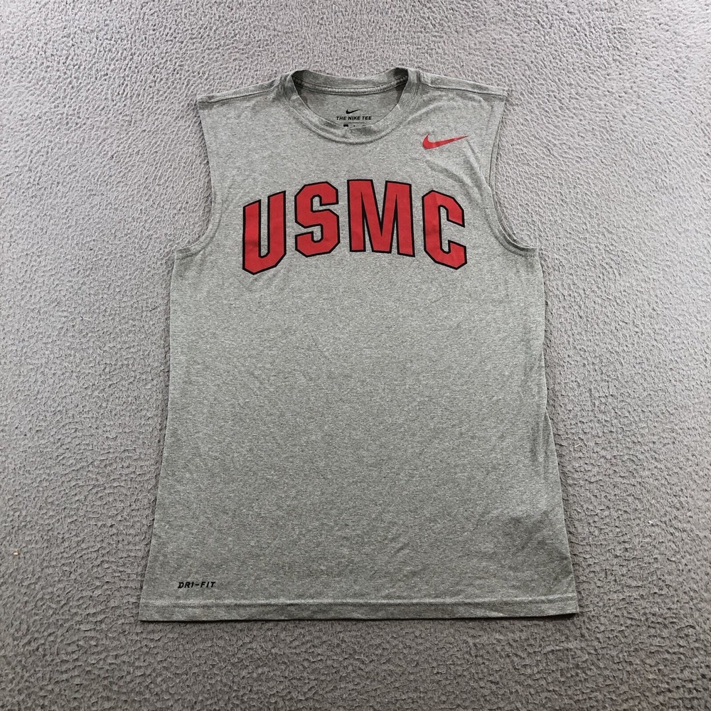 Nike USMC Tank Top Men's S Gray College